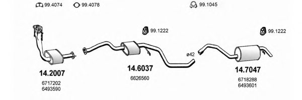 ASSO ART1066 Exhaust System
